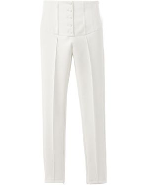 Jacquemus The Arlésien Fitted Leg Trousers - White