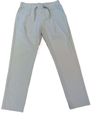 Herno Straight-Leg Drawstring Trousers - Grey