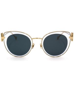 Ferragamo Logo Sunglasses - Blue
