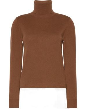 Max Mara Wool And Cashmere Turtleneck Sweater - Brown