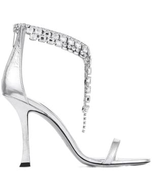 Jimmy Choo Stiletto High-Heeled Sandals - White