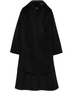 forte_forte Long-Sleeved Coat - Black