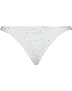 Tory Burch Floral Print Bikini Bottoms - White