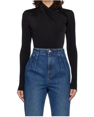 Mugler Draped Top - Blue