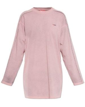 DIESEL D-Aliene Long Sleeved Mini Dress - Pink