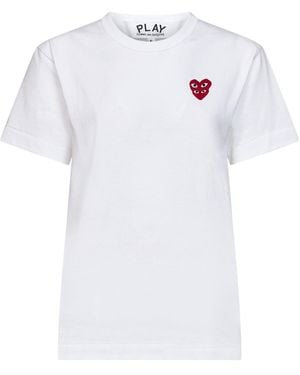 COMME DES GARÇONS PLAY Crew Neck T-Shirt - White