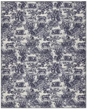Dior Toile De Jouy Sauvage Stole - Grey