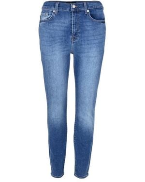 7 For All Mankind Ankle Skinny Jeans - Blue