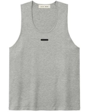 Fear Of God Logo-Patch Tank Top - Grey