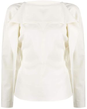 Rohe Layered Long-Sleeve Blouse - White