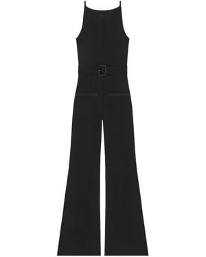 Courreges Courrèges Belted Knit Overall - Black