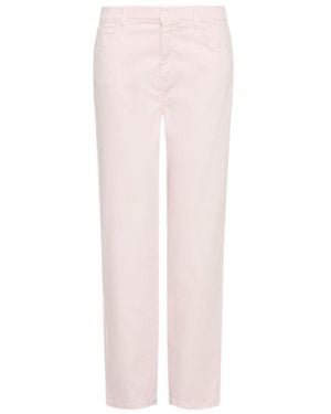 Marella Stretch 5-Pocket Tomboy Trousers - Pink