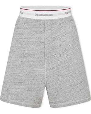 DSquared² Fleece Jogger Shorts - Gray