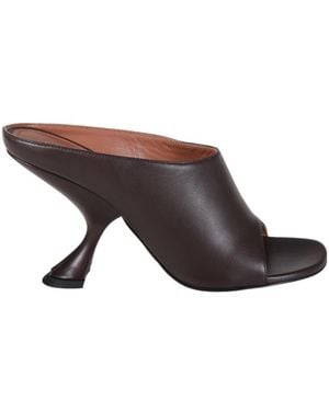 AMINA MUADDI Taylor Slipper 90 Nappa - Brown
