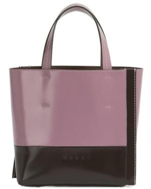 Marni Museo Edge Small Tote Bag - Pink