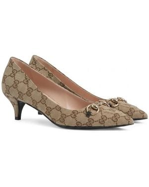 Gucci Horsebit Court Shoes - Grey