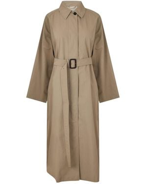 Weekend by Maxmara Slimfit Minimalist Trench Coat - Natural