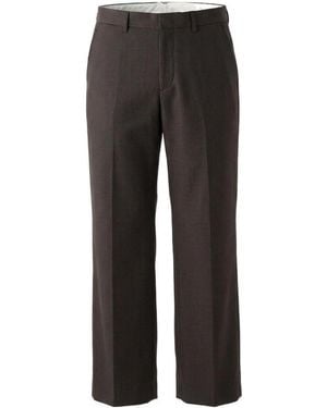 Gucci Pinstripe Wool Mohair Trousers - Grey