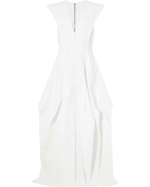 Maticevski Acumen Paneled Crepe Gown - White