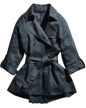 Fay Classic Short Trench Coat - Blue