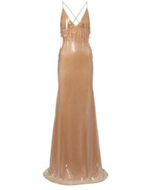 David Koma Degrade Sequined Gown - Natural