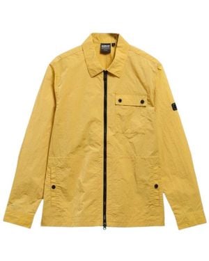 Barbour Inline Cotton Long Sleeve Overshirt - Yellow