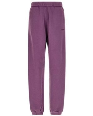 The Attico Embroidered Logo Joggers - Purple