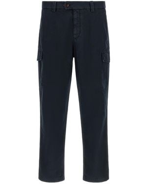 Brunello Cucinelli Belt Loop Casual Trousers - Blue