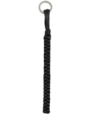 Bottega Veneta Intreccio Rope Long Key Ring - White