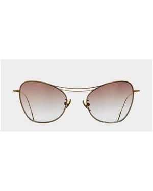 Cutler and Gross Cutler And Gross Teardrop Aviator Sunglasses - White
