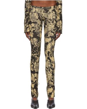 KNWLS Perse Printed Casual Pants - Metallic