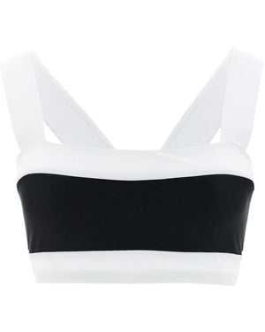 Goldbergh Plonge Band Bikini Top Beachwear - White