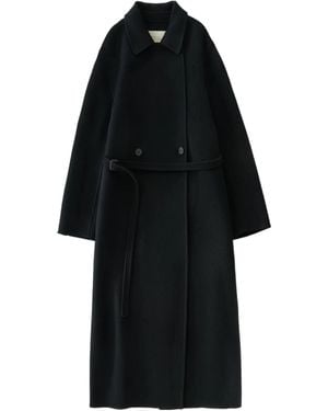 Studio Nicholson Double-Breasted Coat - Black