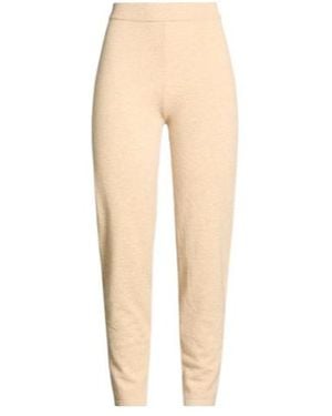 Max Mara High-Waisted Drawstring Knit Trousers - Natural