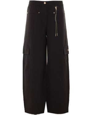 Liu Jo Elastic Waist Casual Trousers - Black