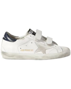 Golden Goose Old School Imitation Sequins And Onion Casual Trainers - White