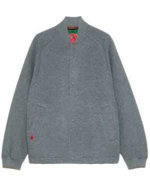 MAX&Co. Double-Woven Wool Bomber Jacket - Grey