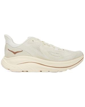 Hoka One One Clifton 10 Lace-Up Trainers - White