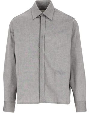MM6 by Maison Margiela Numeric Embroidered Shirt - Grey
