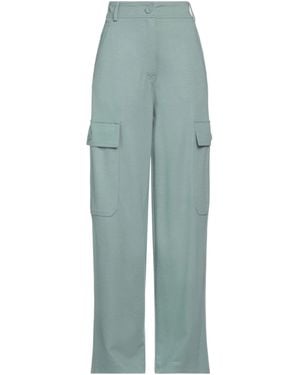 Max Mara Solid-Colored Cargo Trousers - Blue
