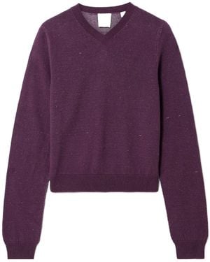 Calvin Klein Cotton-Blend Sweater - Purple