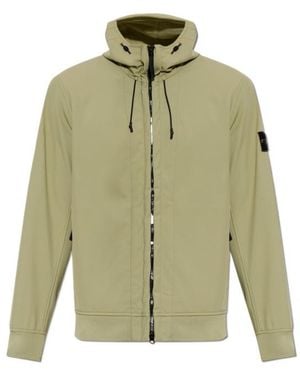 Stone Island Long-Sleeved Zip-Up Jacket - Green