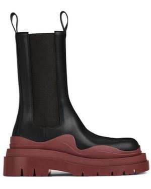 Bottega Veneta Leather Chelsea Boots - Brown