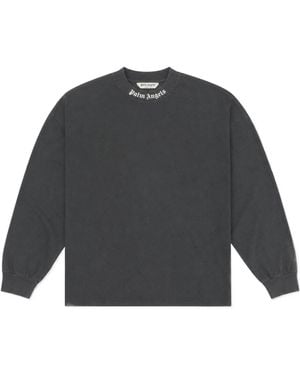 Palm Angels Printed T-Shirt - Gray