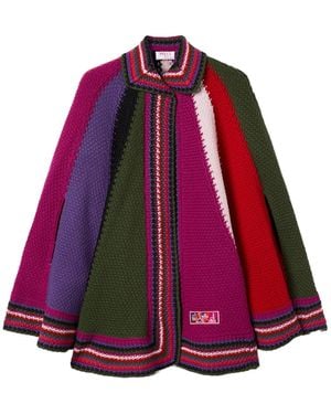 PUCCI Wool Cape Coat - Red