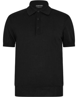 Tom Ford Solid Colour Polo Shirt - Black