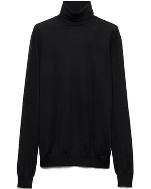 Prada Cashmere Turtleneck Sweater - Black