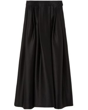 Loro Piana Pleated Skirts - Black