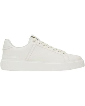 Balmain B Court Monogram Sneakers - White