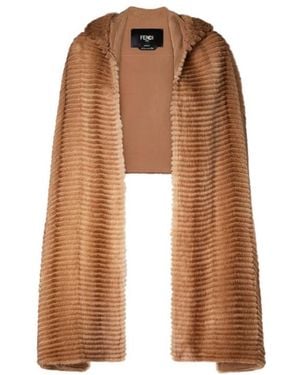 Fendi Mink Travel Scarf - Brown